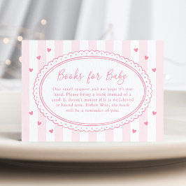 Little Sweetheart Pink Bow Books for Baby Begleitkarte