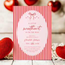 Little Sweetheart Retro Baby Shower Invitation