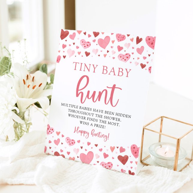 Little Sweetheart Tiny Baby Hunt Baby Shower Game Sockelschild (Von Creator hochgeladen)