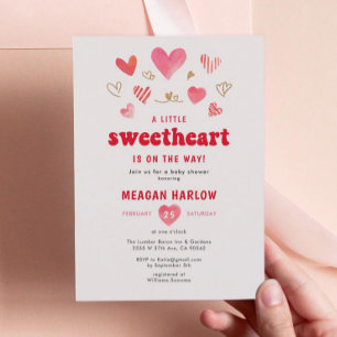 Little Sweetheart Valentine Baby Dusche Einladung