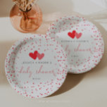 Little Sweetheart Valentine Baby Dusche Pappteller<br><div class="desc">Feiern Sie mit diesen lustigen Baby-Dusche-Papier-Tellern die neue Ergänzung!</div>