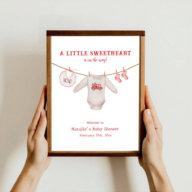 Little Sweetheart Valentine Boy Baby Dusche Poster (Von Creator hochgeladen)