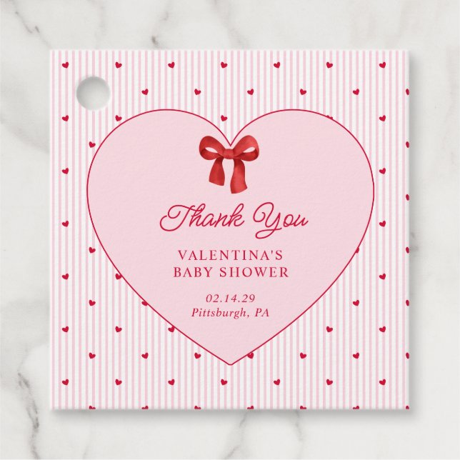 Little Sweetheart Valentine Coquette Geschenkanhänger (Vorderseite)