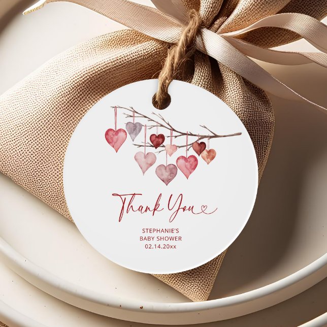 Little Sweetheart Valentines Baby Dusche Geschenkanhänger (Von Creator hochgeladen)