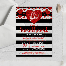 Little Sweetheart Valentine's Day Baby Shower Acryleinladungen