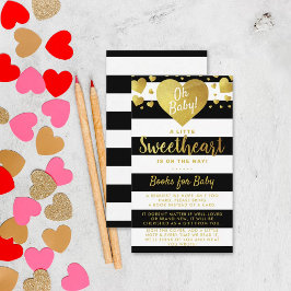Little Sweetheart Valentine's Day Baby Shower Begleitkarte