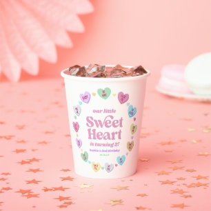 Little Sweetheart Valentine's Day Birthday Party Pappbecher