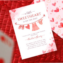 Little Sweetheart Valentines Girl Baby Dusche