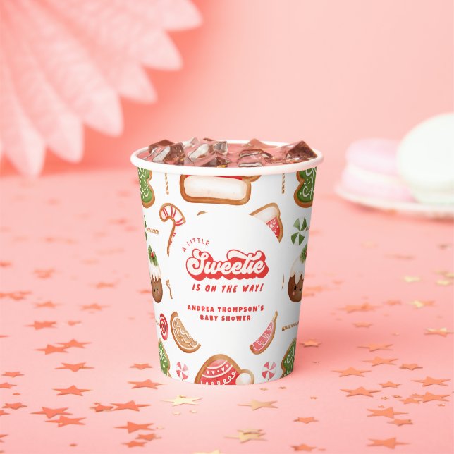 Little Sweetie Gingerbread Weihnachtsdusche Pappbecher (Insitu)