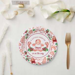 Little Sweetie Gingerbread Weihnachtsdusche Pappteller