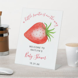 Little Sweetie Strawberry Baby Dusche Begrüßungsze Sockelschild