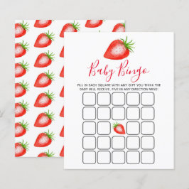 Little Sweetie Strawberry Baby Shower Bingo