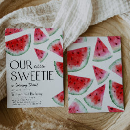 Little Sweetie Watermelon Einladung zum Geburtstag