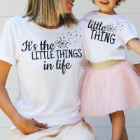 Little Thing Dandelion Hearts Mom Child Outfit
