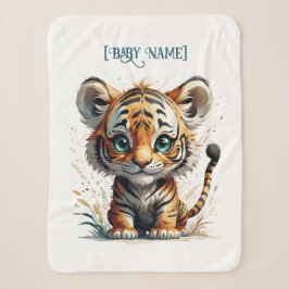 Little Tiger Personalisiert Sherpadecke