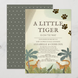 Little Tiger Safari Jungle Baby Dusche by Mail Einladung