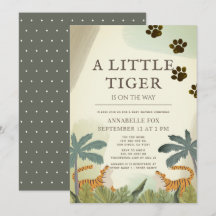 Little Tiger Safari Jungle Baby Dusche