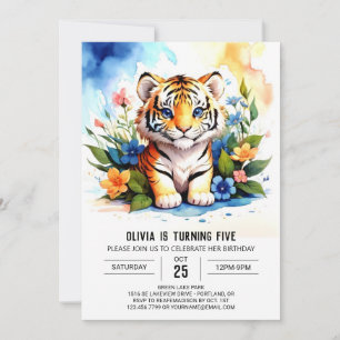 Little Tiger's Dream Boy zum Geburtstag Einladung