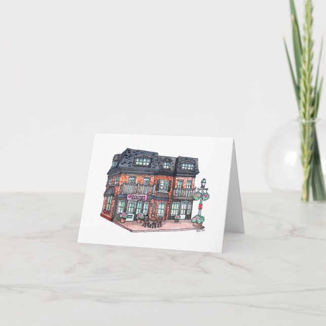 Little Town Cafe Karte (Vorderseite)