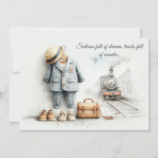 Little Train Lover - 1. Geburtstagskinder Einladung