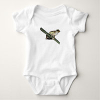 Little Tree Frog Oil Paint, Baby Bodysuit