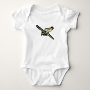 Little Tree Frog Oil Paint, Baby Bodysuit Strampler