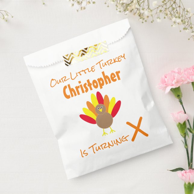 Little Turkey Birthday Geschenktütchen (Versiegelt)