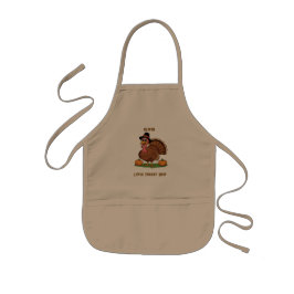 Little Turkey Chef Kids Apron – Name Gift Kinderschürze