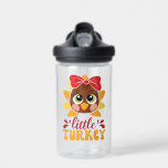 Little Turkey Girl Kids Erntedank Trinkflasche<br><div class="desc">Little Turkey Girl Kids Erntedank</div>