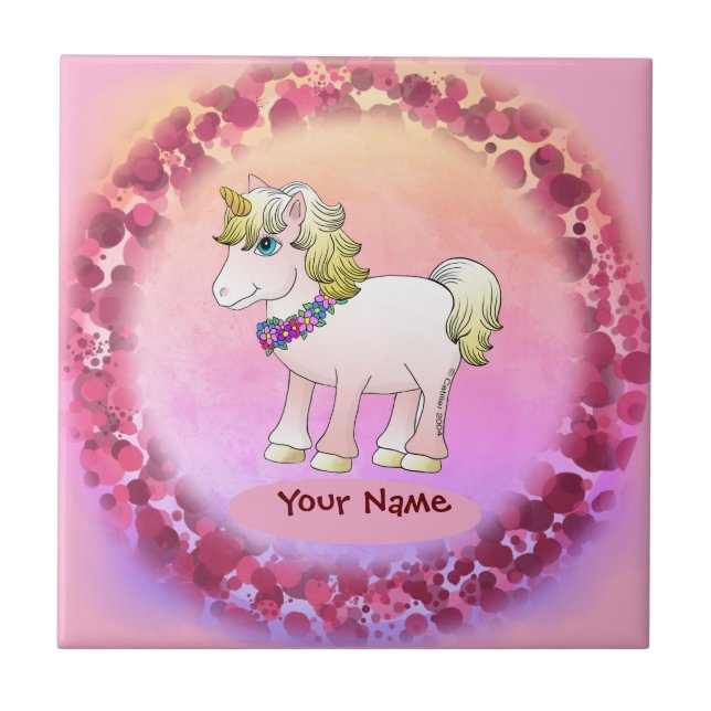 Little Unicorn Fliese (Vorderseite)