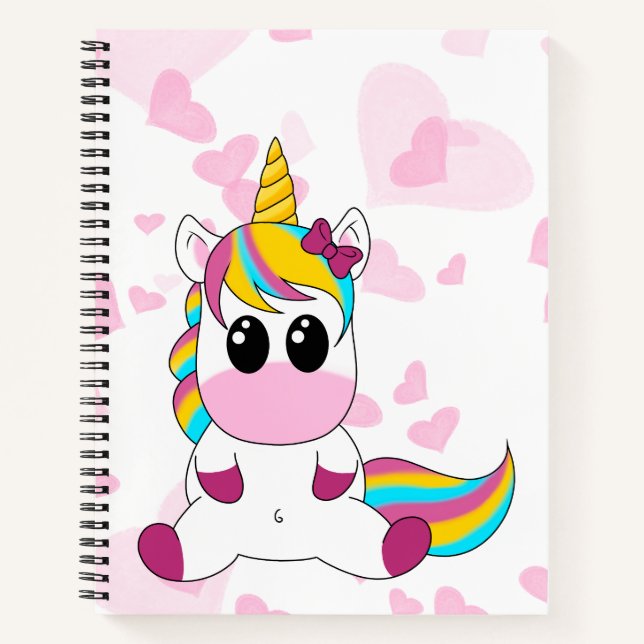 Little Unicorn Notizbuch (Vorderseite)