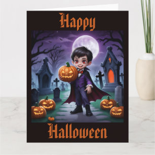 Little Vampire Halloween Card Karte