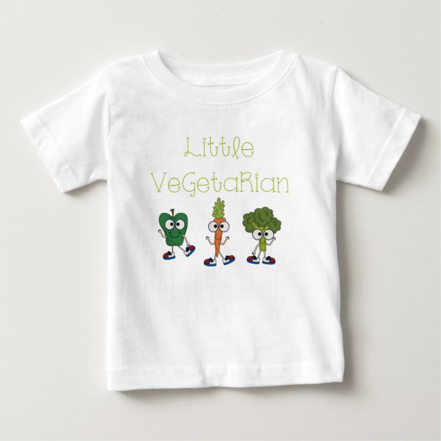 Little Vegetarian Baby T-shirt (Vorderseite)