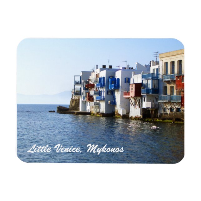 Little Venice Mykonos 3"x4 Magnet (Horizontal)