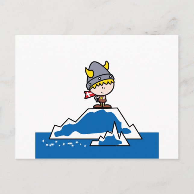 Little Viking Boy Postkarte (Vorderseite)