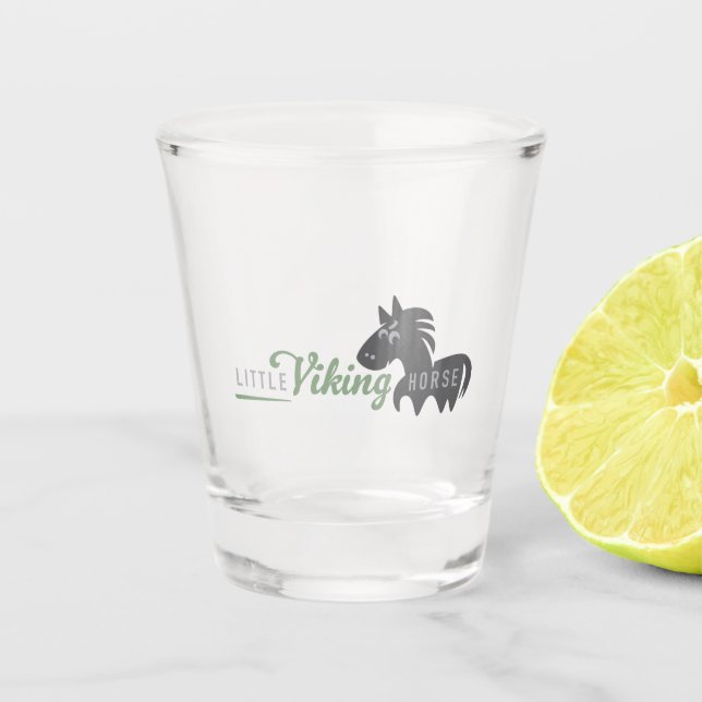 Little Viking Horse Shot Glass Schnapsglas (Vorderseite)
