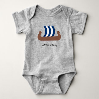 Little Viking Ship Baby Jersey Bodysuit Strampler