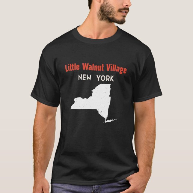 Little Walnut Village New York USA Staat America T T-Shirt (Vorderseite)
