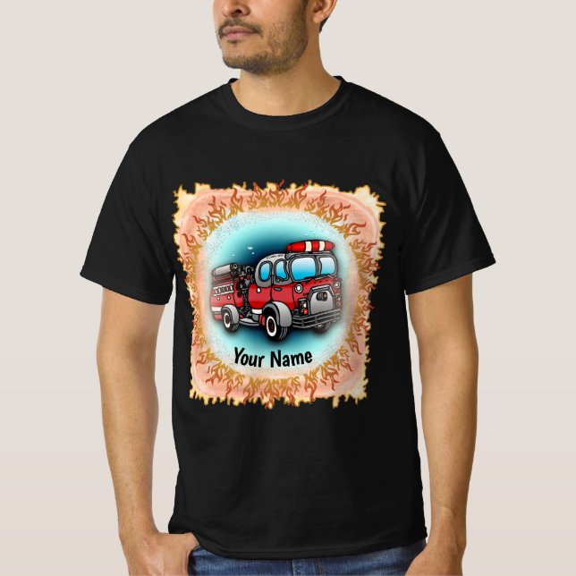 Little Water Firetruck T - Shirt (Vorderseite)