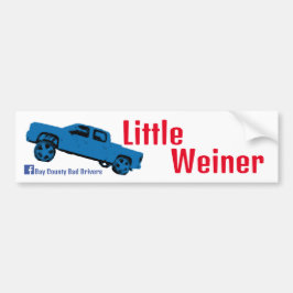 Little Weiner Square Autoaufkleber