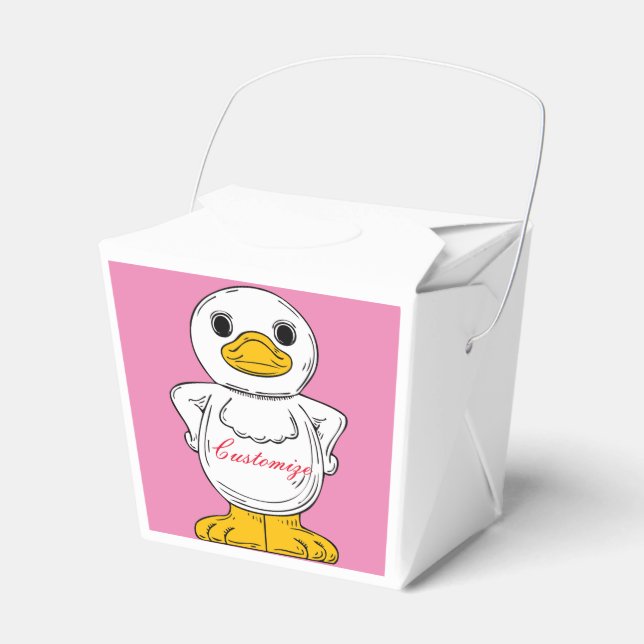 Little White Duck Stehend Thunder_Cove Geschenkschachtel (Vorderseite)