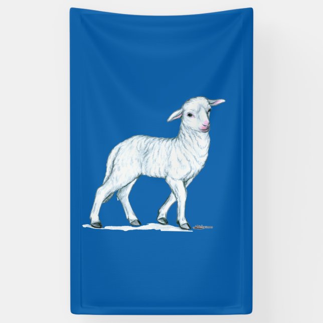 Little White Lamb Banner (Vertikal)
