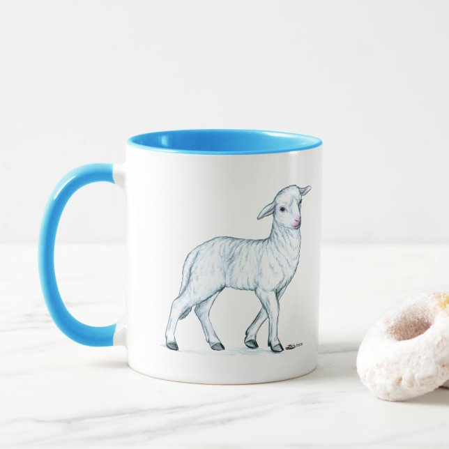 Little White Lamb Tasse (Mit Donut)