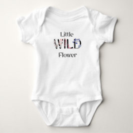 Little wild flower- baby name  baby strampler