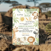 Little Wild One Jungle Safari Tiere Baby Shower Ei