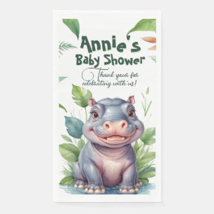Little Wild One: Moderne floral Safari Baby Dusche Serviette