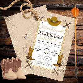 Little Wild One Western Arrows Birthday Party Einladung