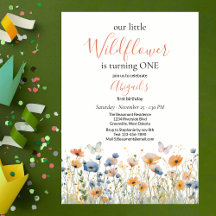Little Wildflower Butterfly Meadow 1st Birthday