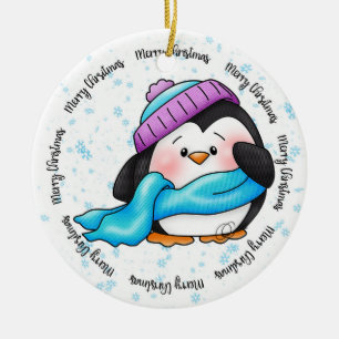 Little Winter Pepa Penguin Weihnachtsdekoration Keramikornament