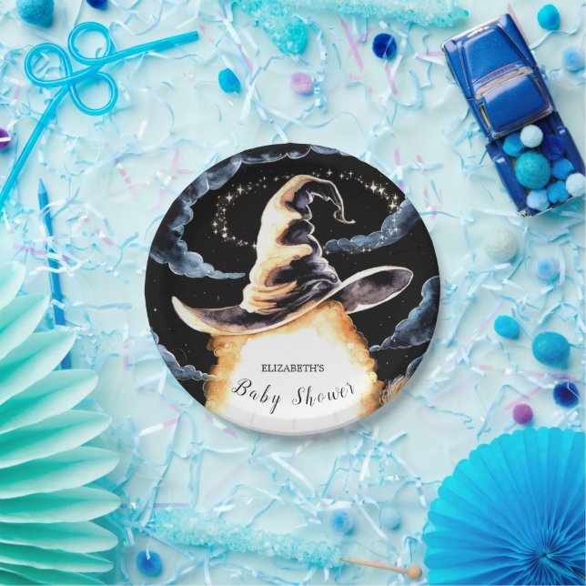 Little Wizard Hat Baby Dusche Pappteller (Party)